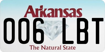 AR license plate 006LBT