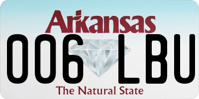 AR license plate 006LBU