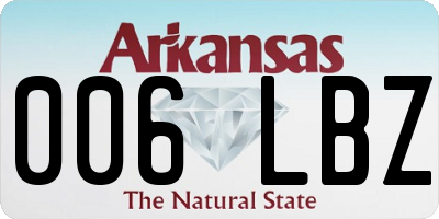 AR license plate 006LBZ