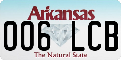 AR license plate 006LCB