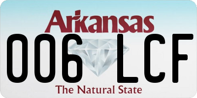 AR license plate 006LCF