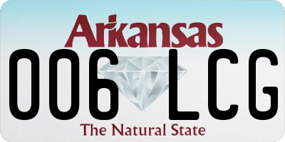 AR license plate 006LCG