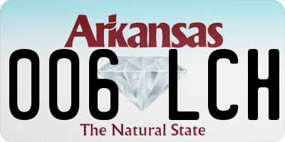 AR license plate 006LCH