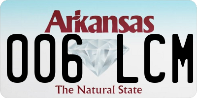 AR license plate 006LCM
