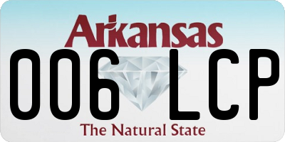 AR license plate 006LCP