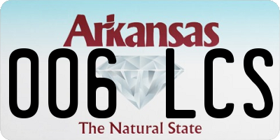 AR license plate 006LCS