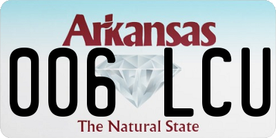 AR license plate 006LCU