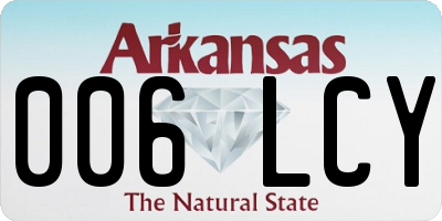 AR license plate 006LCY