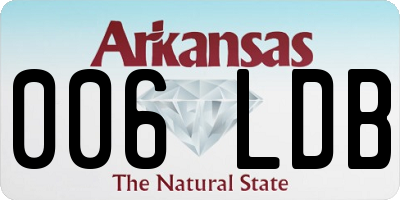 AR license plate 006LDB