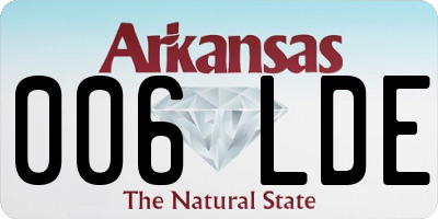 AR license plate 006LDE