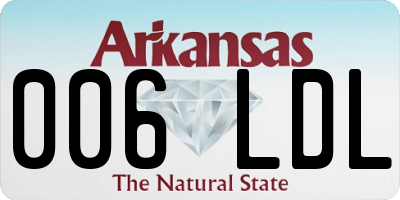 AR license plate 006LDL
