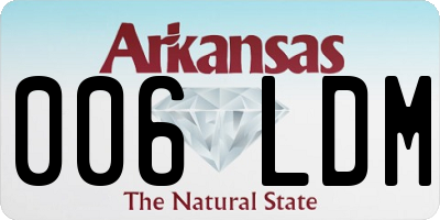 AR license plate 006LDM