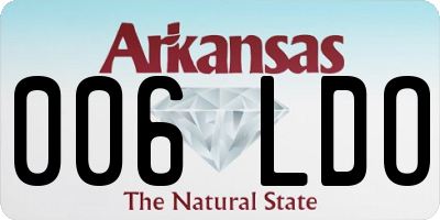 AR license plate 006LDO