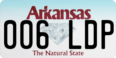 AR license plate 006LDP