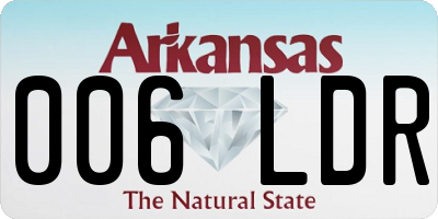 AR license plate 006LDR