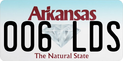 AR license plate 006LDS