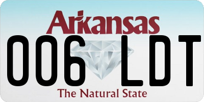 AR license plate 006LDT