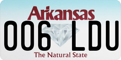 AR license plate 006LDU