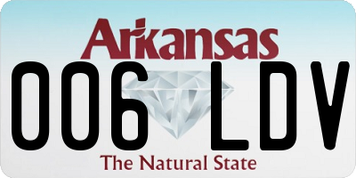 AR license plate 006LDV