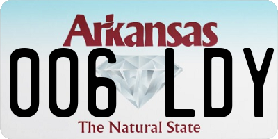 AR license plate 006LDY