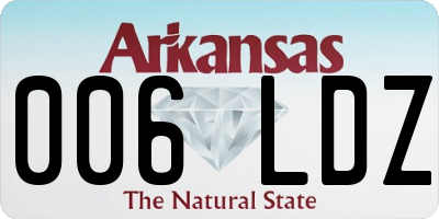 AR license plate 006LDZ