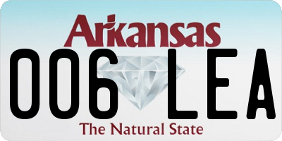 AR license plate 006LEA
