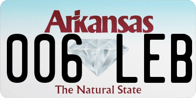 AR license plate 006LEB