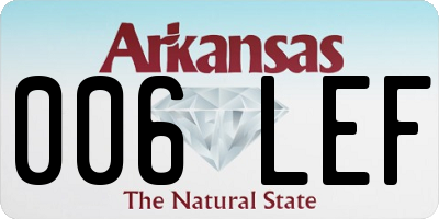 AR license plate 006LEF