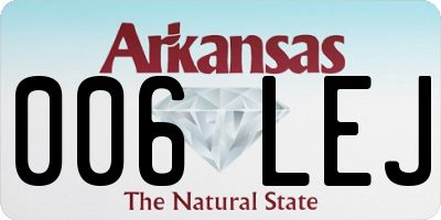 AR license plate 006LEJ
