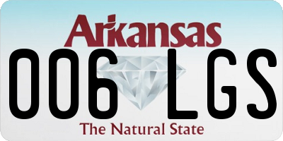 AR license plate 006LGS