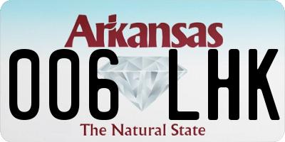 AR license plate 006LHK