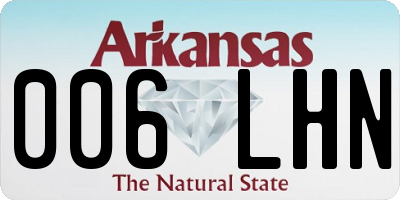 AR license plate 006LHN