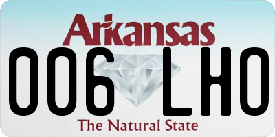 AR license plate 006LHO