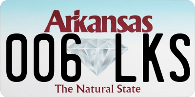 AR license plate 006LKS