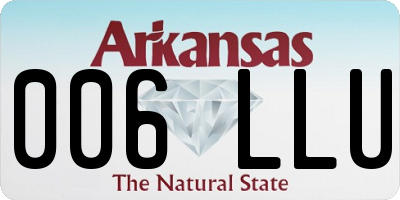 AR license plate 006LLU