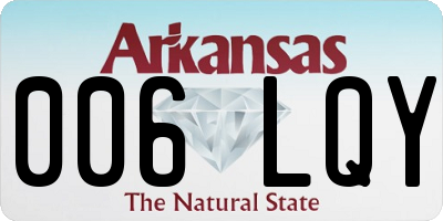 AR license plate 006LQY