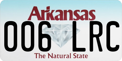 AR license plate 006LRC