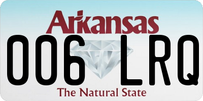 AR license plate 006LRQ