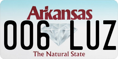 AR license plate 006LUZ