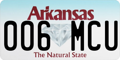 AR license plate 006MCU