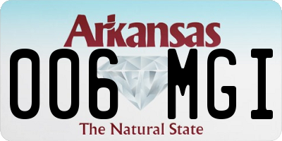AR license plate 006MGI