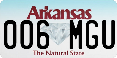 AR license plate 006MGU
