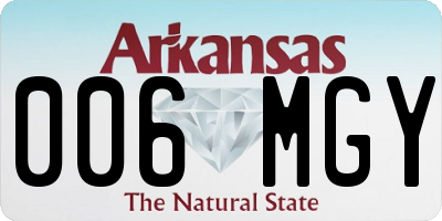 AR license plate 006MGY