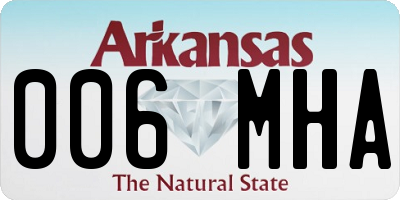 AR license plate 006MHA