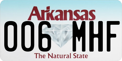 AR license plate 006MHF