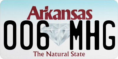 AR license plate 006MHG