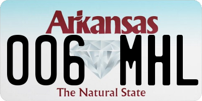 AR license plate 006MHL