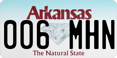 AR license plate 006MHN