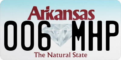 AR license plate 006MHP