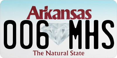 AR license plate 006MHS